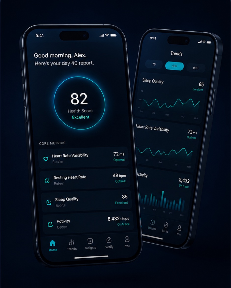 Day 40 — the companion app delivers your 40-day report
