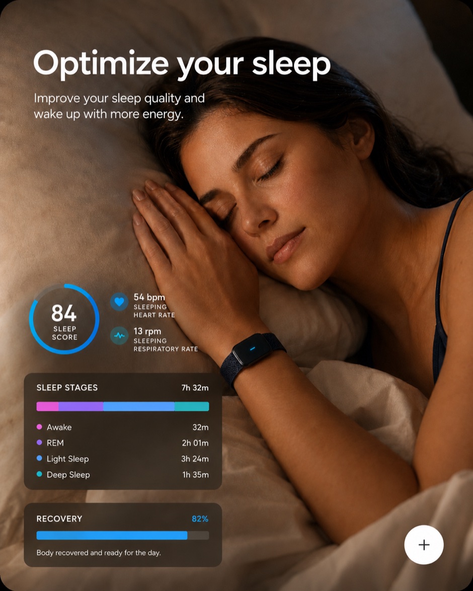Optimize your sleep — sleep stages, recovery and sleeping heart rate