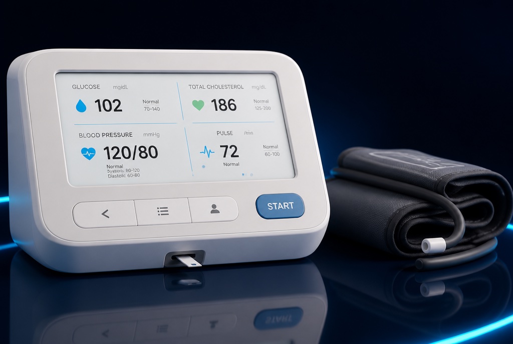 Home health testing station